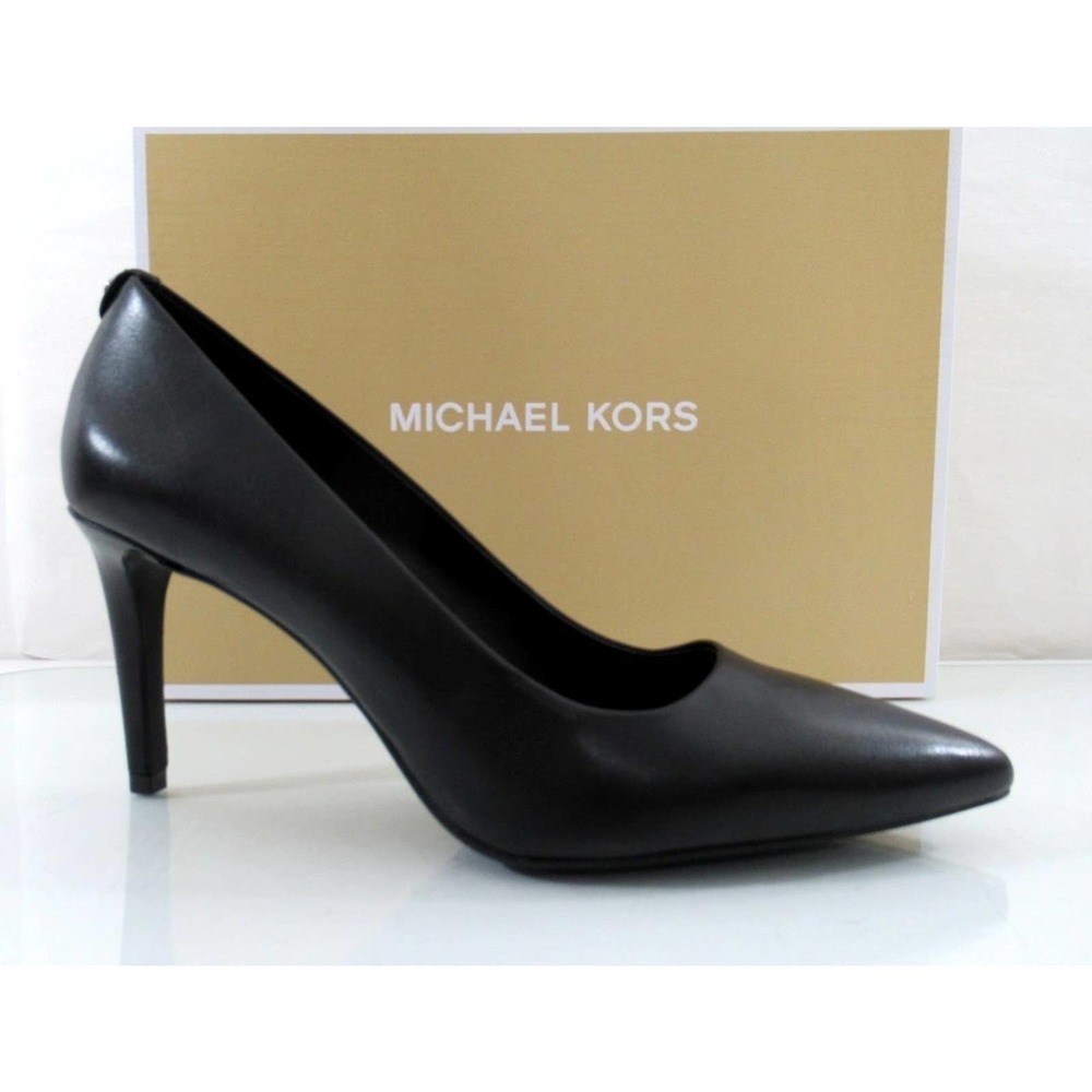 Michael Kors Dorothy Flex Pointy Toe Pumps Heels Leather Black - Picture 2 of 7